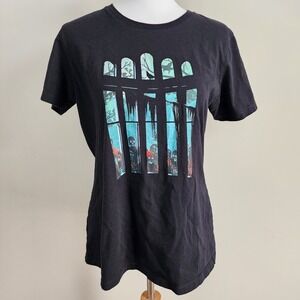 Next Level Zombie Graphic T-Shirt Womens XL Black Horror Halloween Goth Spooky